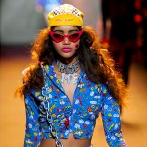 Betsey Johnson Le Tour de Betsey Cycling Cap 2011 Runway Show